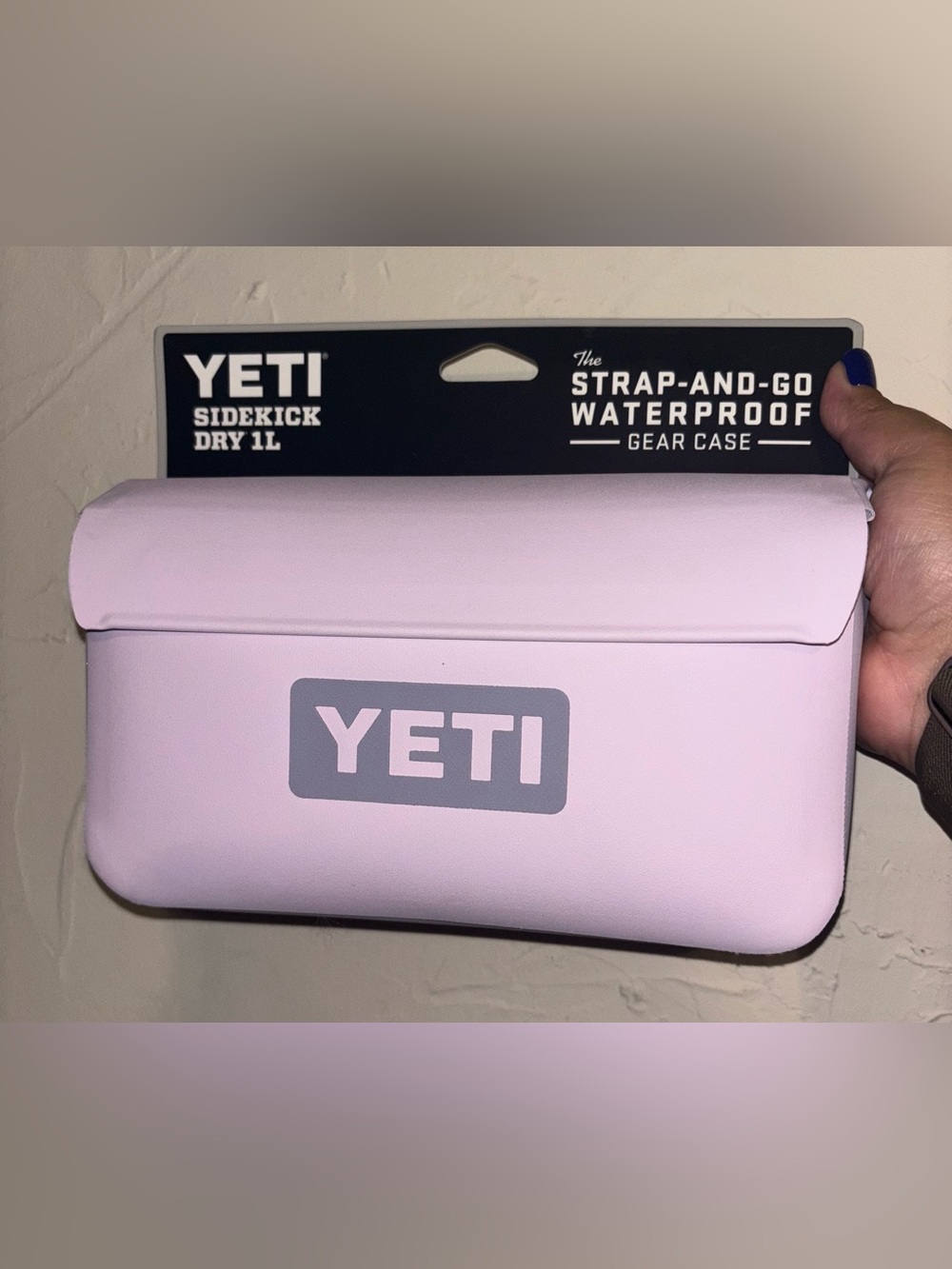 Yeti Sidekick Dry 1L Waterproof Gear Case - Light Pink with Gray Logo